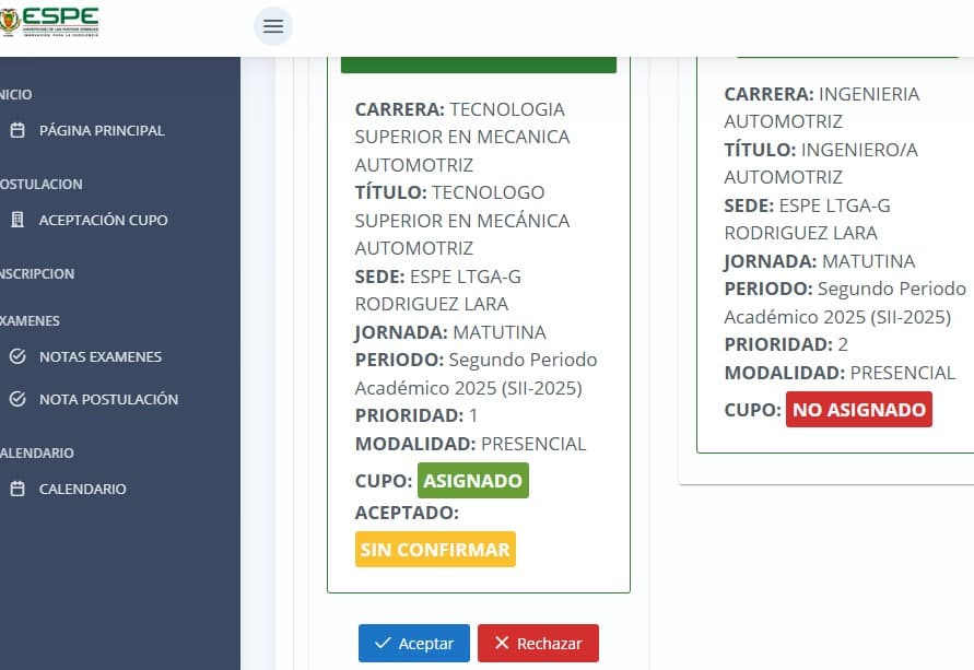 Resultado confirmado